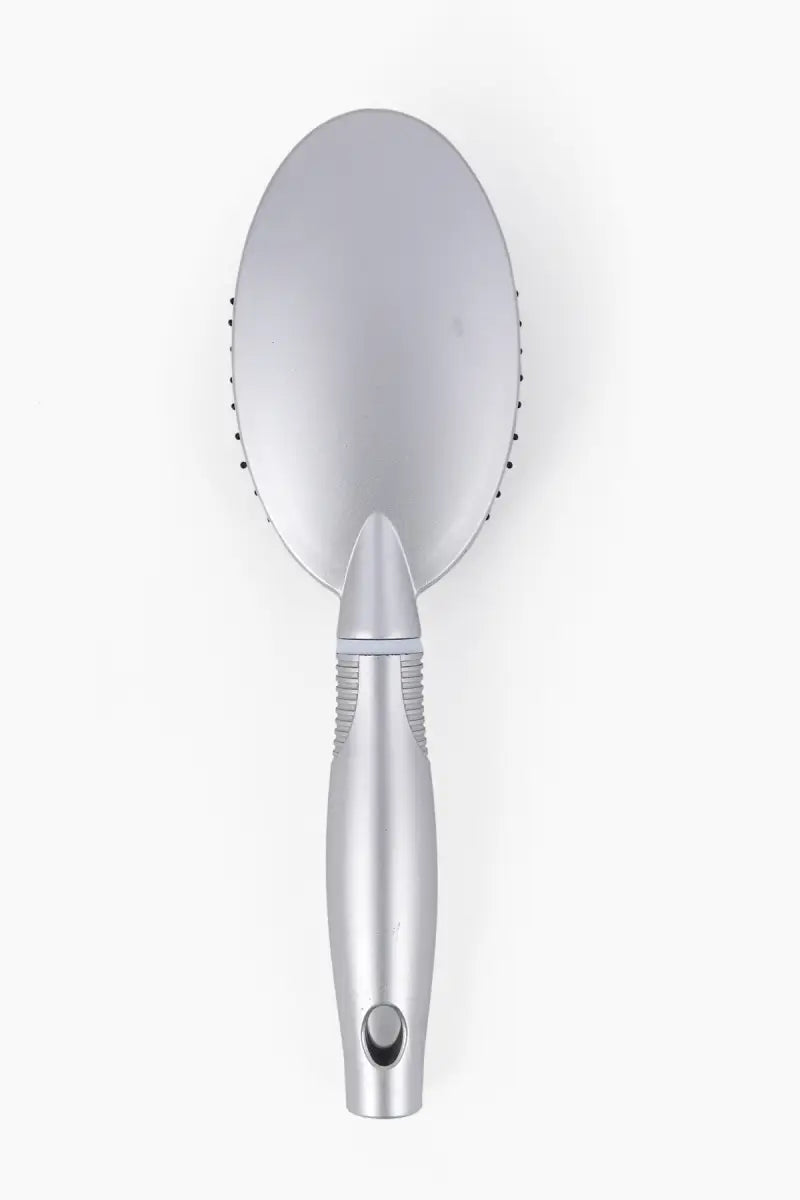 Padded Hair Comb/ Hair Brush (Silver) - Pack of 1