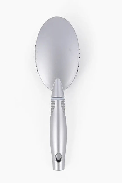 Padded Hair Comb/ Hair Brush (Silver) - Pack of 1