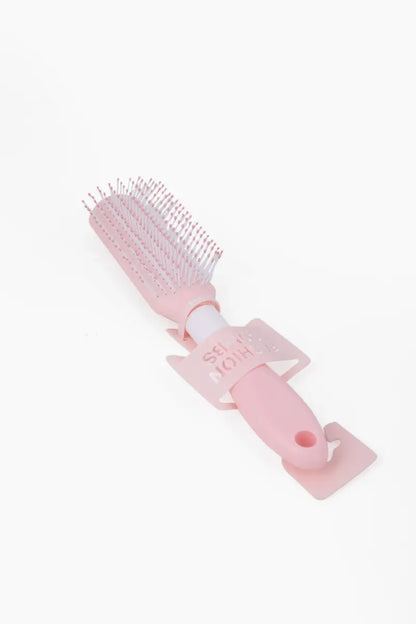 Square Shape Hair Comb/Hair Brush (Peach) - Pack of 1