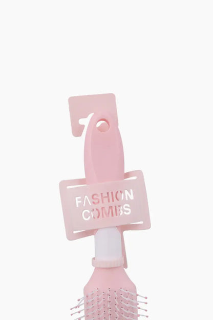 Square Shape Hair Comb/Hair Brush (Peach) - Pack of 1