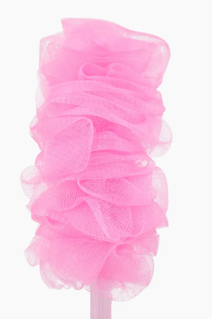 Vivin Luxury Long Handle loofah - Pink (Pack of 1)