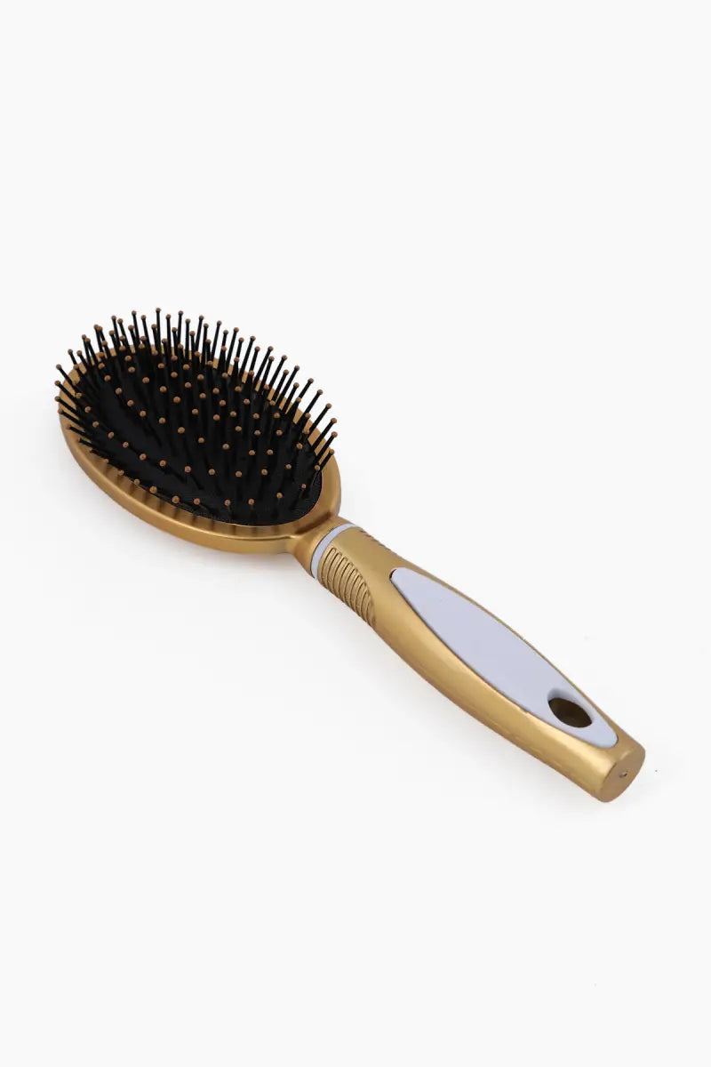 Padded Hair Comb/ Hair Brush (Gold) - Pack of 1