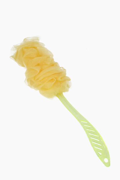 Vivin Long Handle Bath Body Brush Loofa and Shower Sponge (Yellow) - Pack Of 1