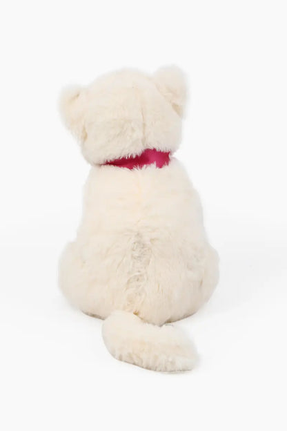 Rabbit Fur Cat Stuffed Toy - 10 Inch