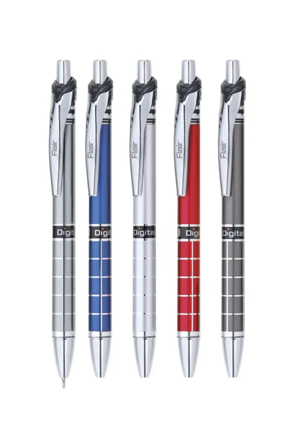 Flair Digital Retractable Ball Pen - Pack of 10