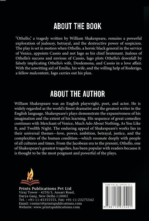 Othello – William Shakespeare | Classic Tragedy of Jealousy & Betrayal Prints Publications