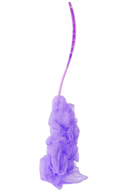 Vivin Long Handle Bath Body Brush Loofa and Shower Sponge (Purple) - Pack Of 1