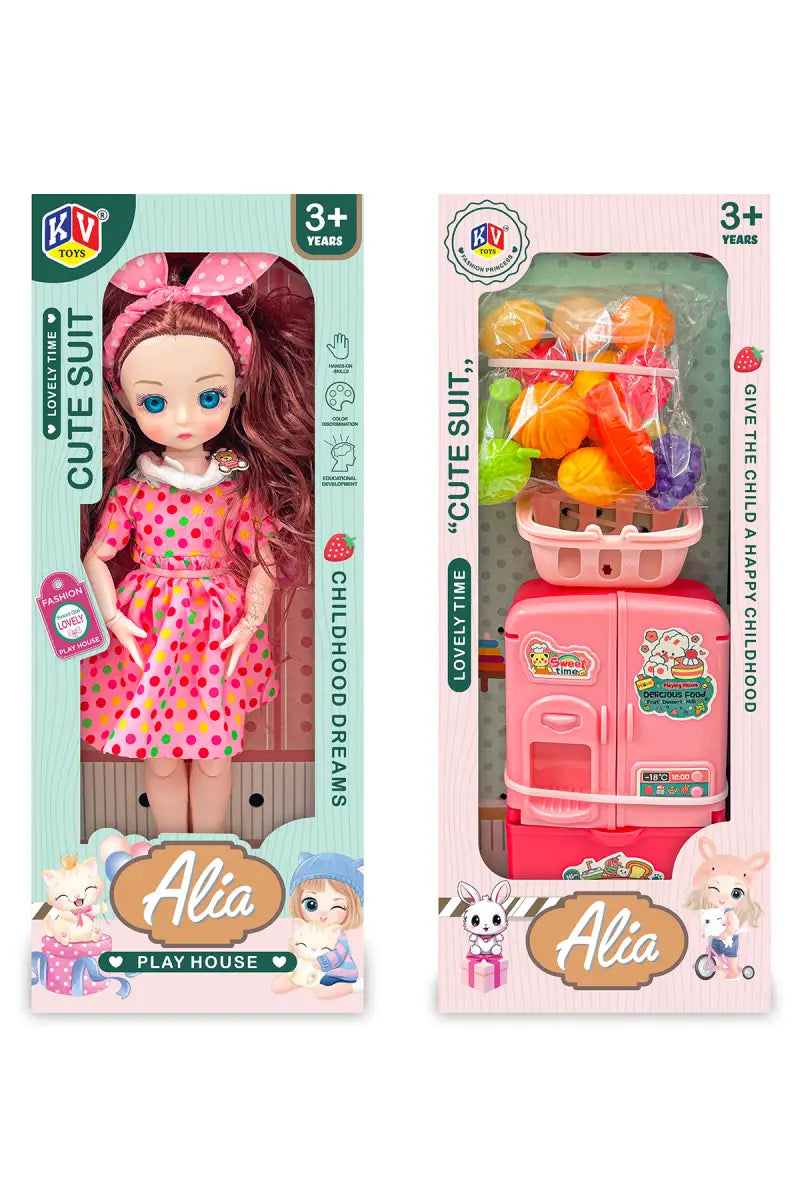 Alia Barbie Vegetable Play House Doll Set