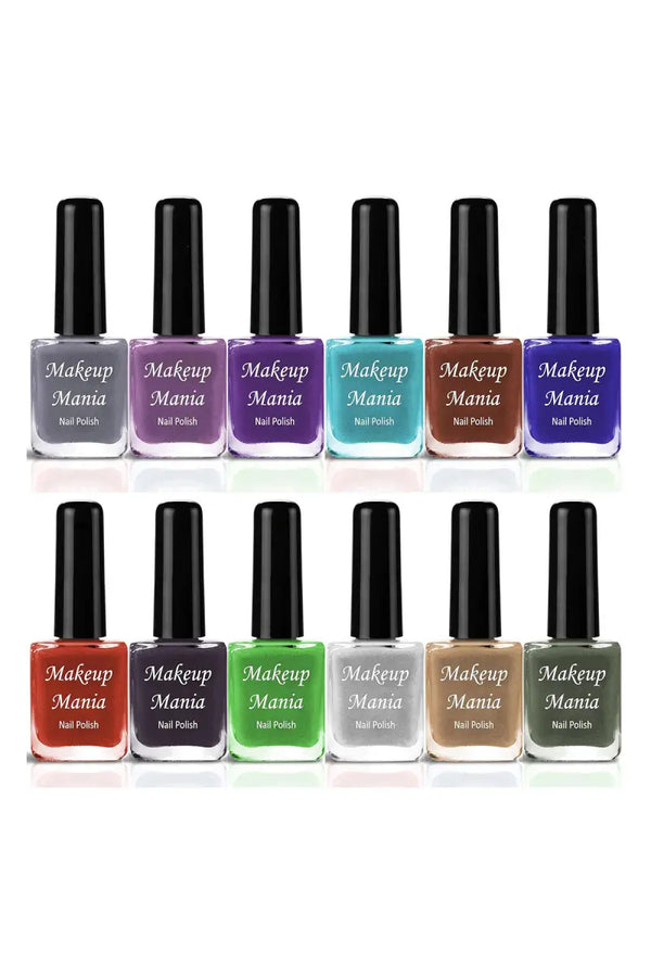 Makeup Mania Nail Polish Set- 12 Pcs X 6ml (Each)
