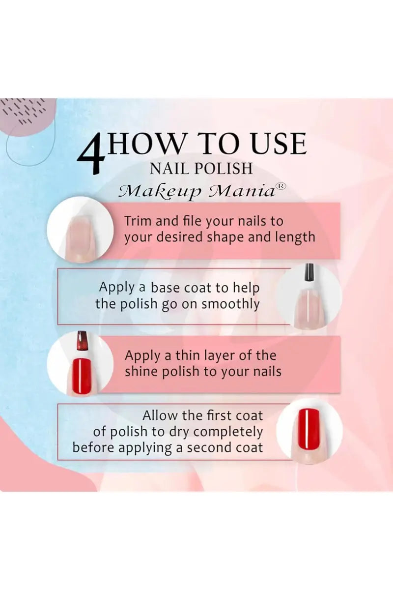 Makeup Mania Nail Polish Set- 12 Pcs X 6ml (Each)