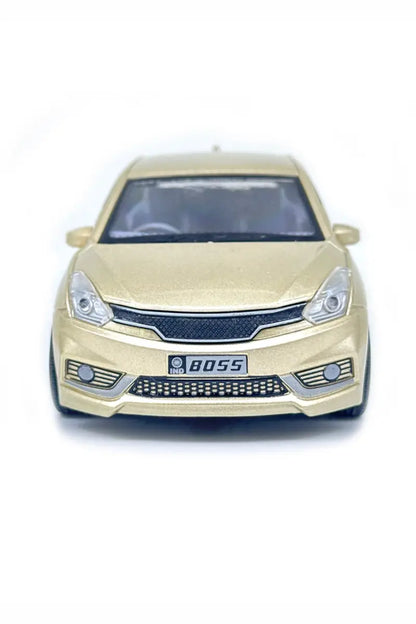 Brilleo Pull Back Action Car Toy (Gold)