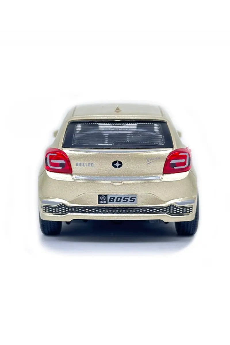 Brilleo Pull Back Action Car Toy (Gold)