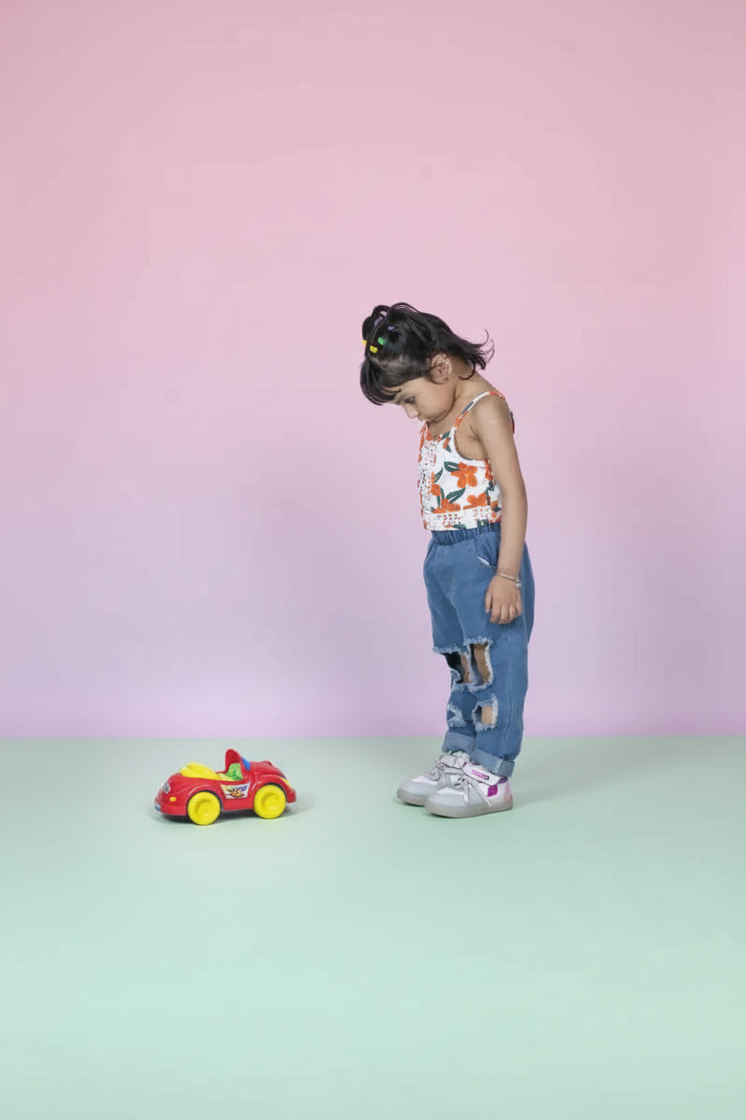 Lovely Toys Push & Go Sam Car Toy For Kids (Multicolor)