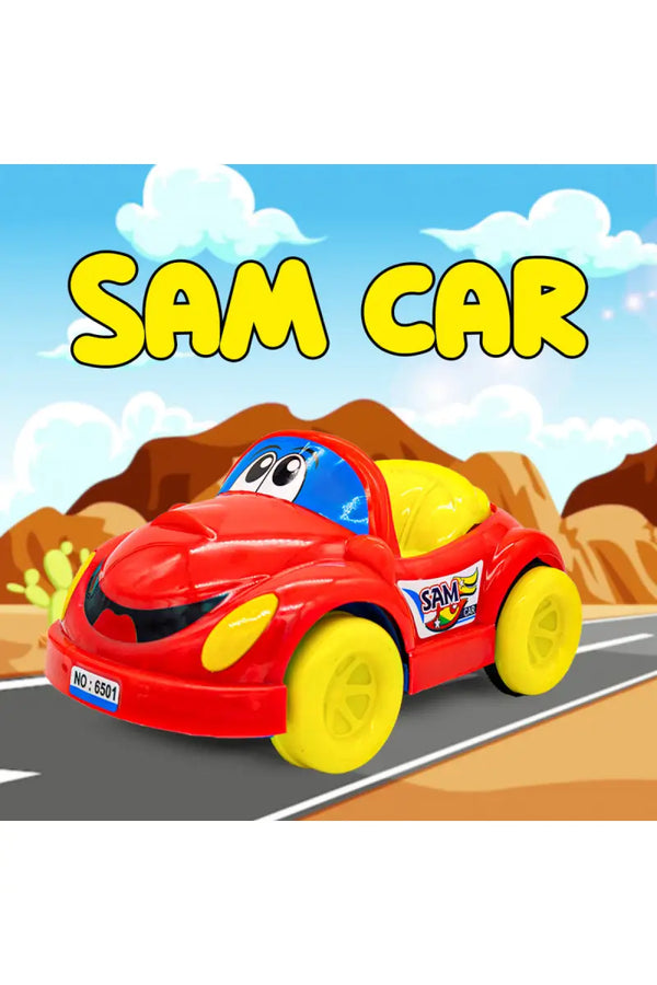 Lovely Toys Push & Go Sam Car Toy For Kids (Multicolor)