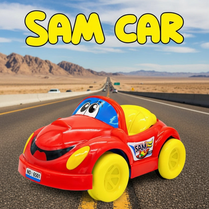 Lovely Toys Push & Go Sam Car Toy For Kids (Multicolor)