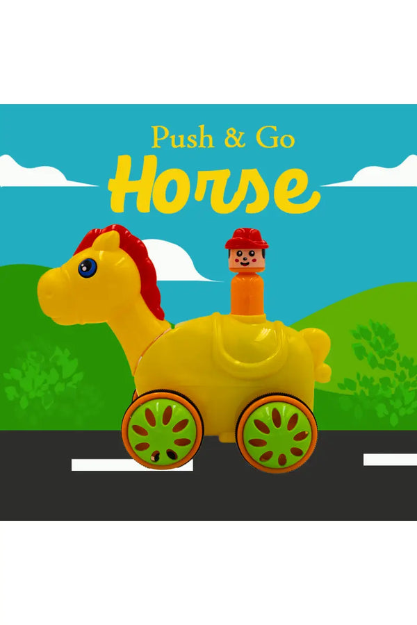 Lovely Toys Push & Go Horse Toy For Kids (Multicolor)