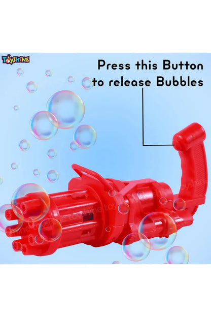 KV Impex Bubble Maker Machine Water Gun Toys For Kids (Red)