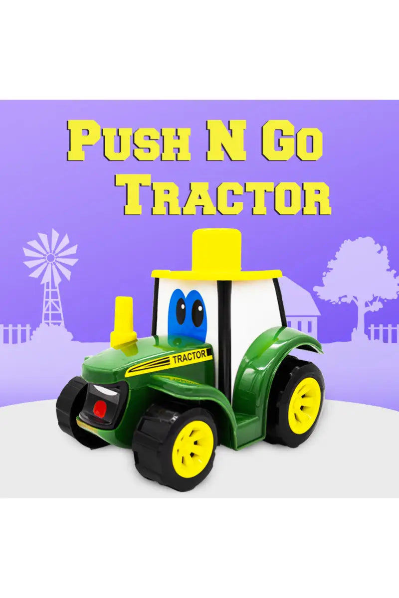 Lovely Toys Farmer Tractor Push & Go Toy- Green