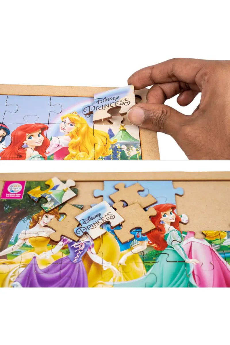 Ratna's Disney Princess Wooden Floor Puzzle for Kids - 35 Pcs