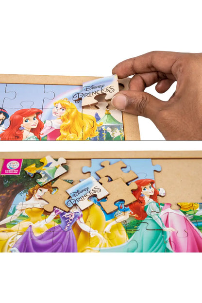 Ratna's Disney Princess Wooden Floor Puzzle for Kids - 35 Pcs