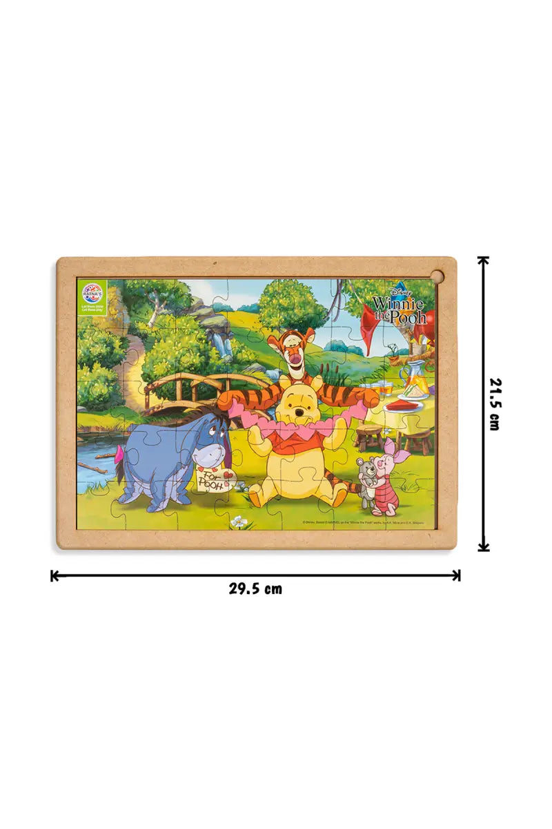 Ratna's Winnie the Pooh Wooden Floor Puzzle for Kids - 35 Pcs