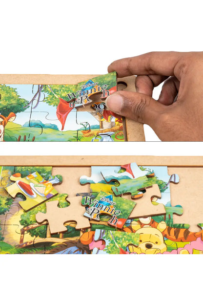 Ratna's Winnie the Pooh Wooden Floor Puzzle for Kids - 35 Pcs