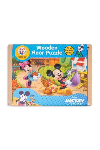 Ratna's Mickey & Friends Wooden Floor Puzzle for Kids