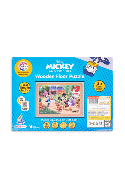 Ratna's Mickey & Friends Wooden Floor Puzzle for Kids