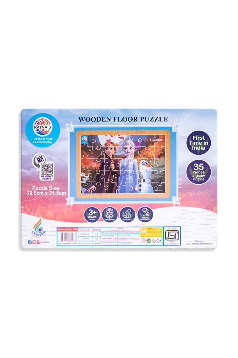 Frozen Wooden II Floor Puzzle For Kids