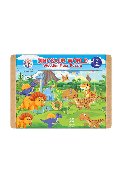 Dinosaur World Wooden Floor Puzzle for Kids
