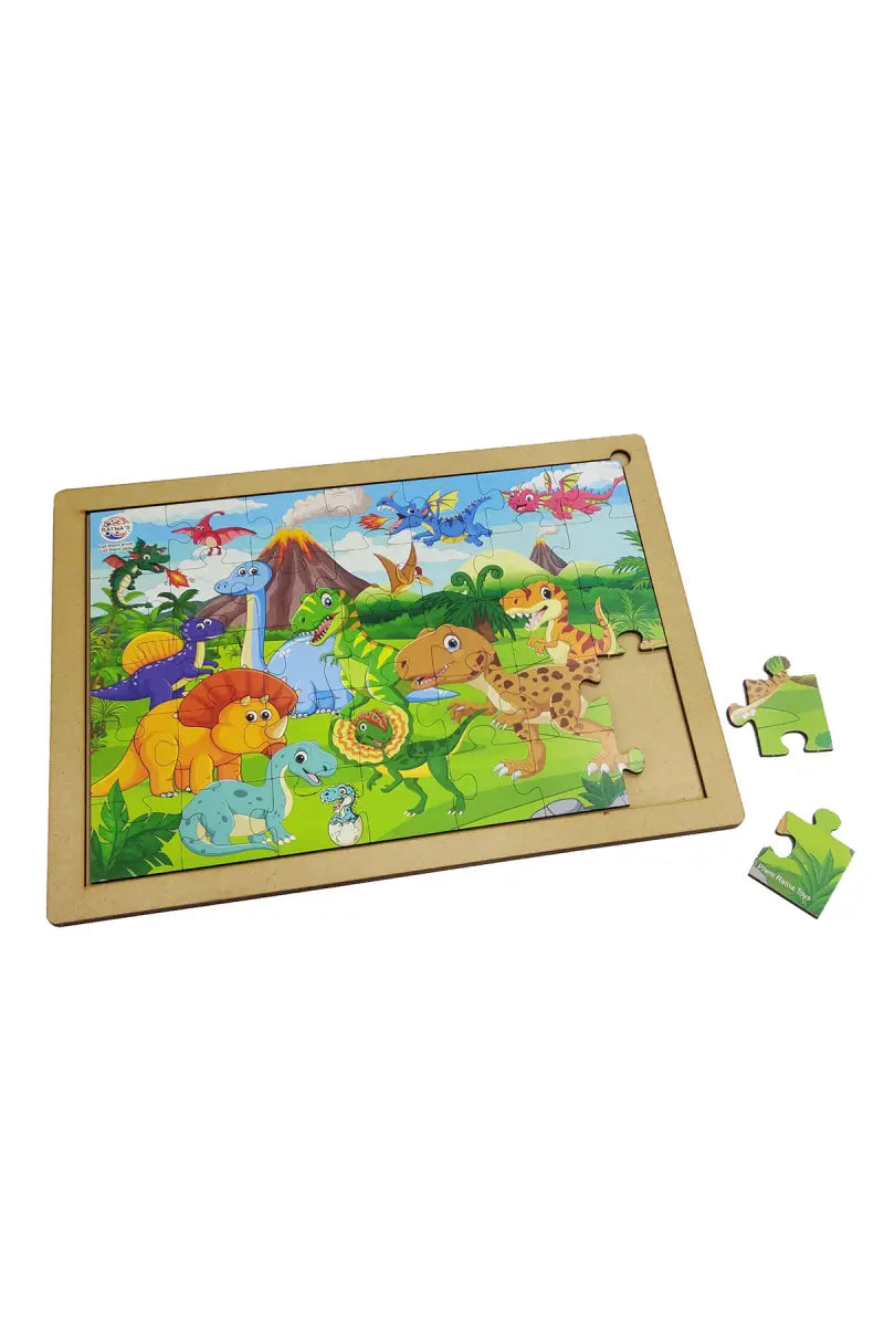 Dinosaur World Wooden Floor Puzzle for Kids