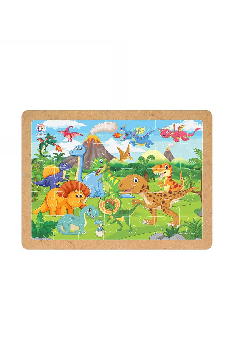 Dinosaur World Wooden Floor Puzzle for Kids