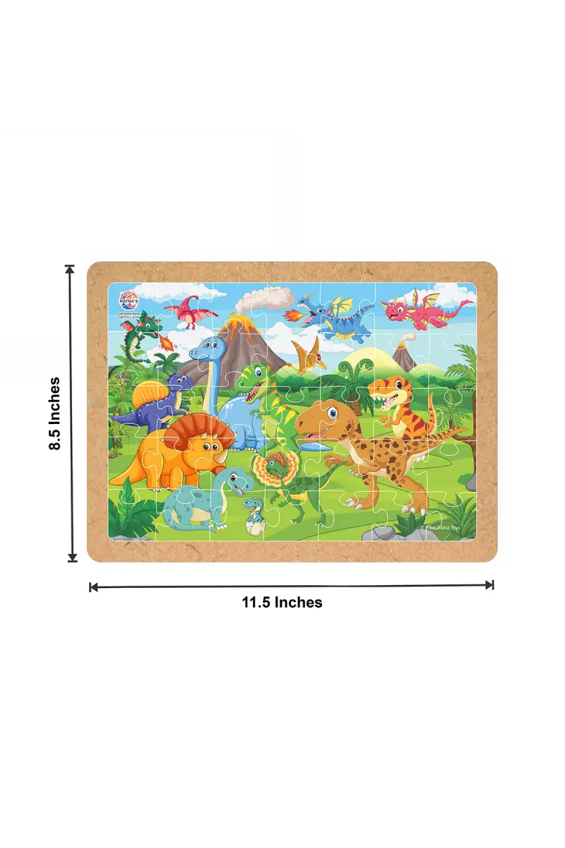 Dinosaur World Wooden Floor Puzzle for Kids