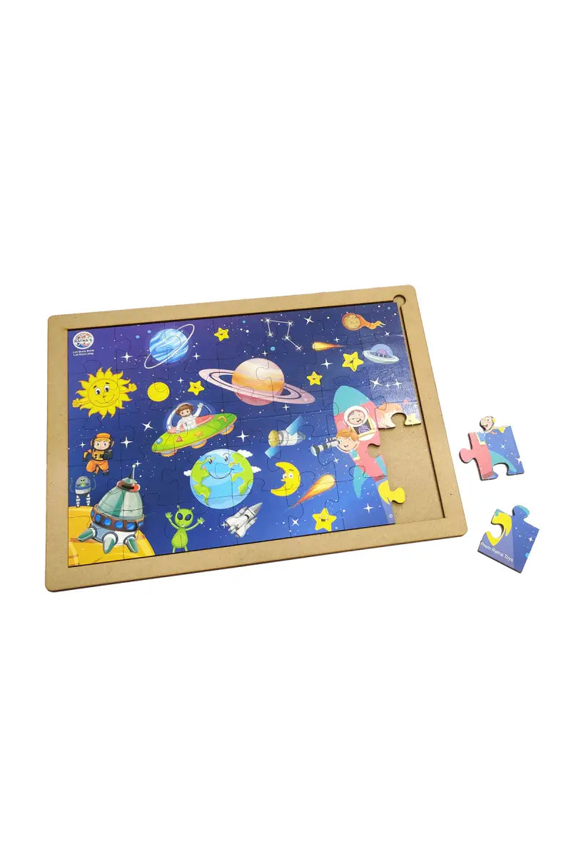 Space Wooden Floor Puzzle For Kids - 35 Pcs