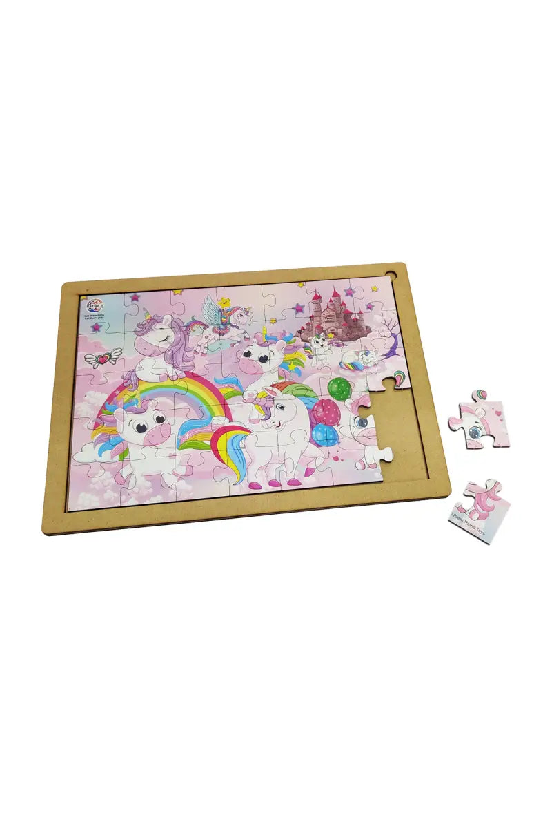 Unicorn World Wooden Floor Puzzle For Kids (35 Pieces)