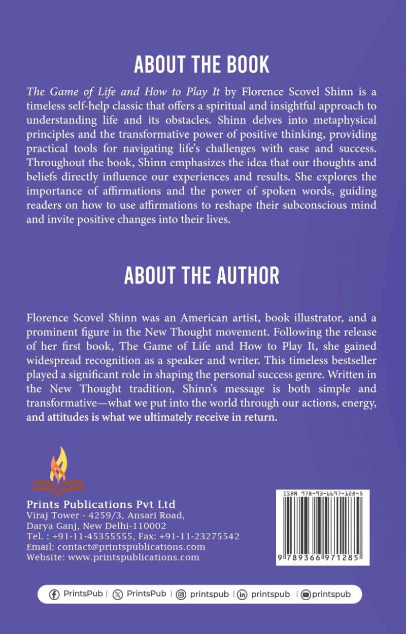 The Game of Life and How to Play It: A Guide to Positive Thinking Prints Publications