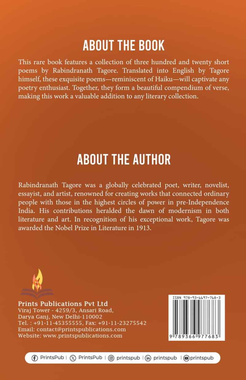 Stray Birds – Rabindranath Tagore | Classic Short Poetry Collection Prints Publications