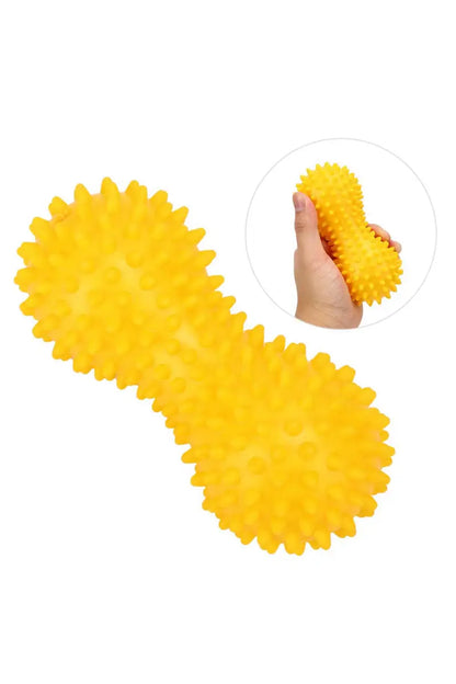 Canine Spike Bone Chew Toy For Dogs (Yellow) - Large