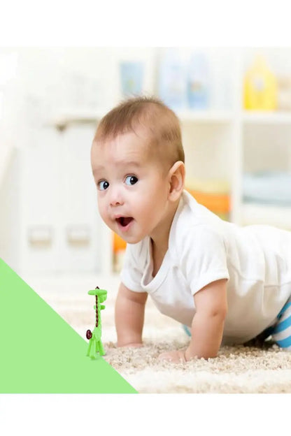 Silicon Giraffe Baby Teether (Green)