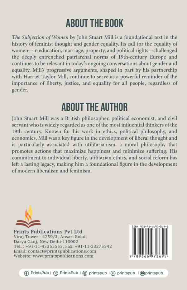 The Subjection of Women Prints Publications