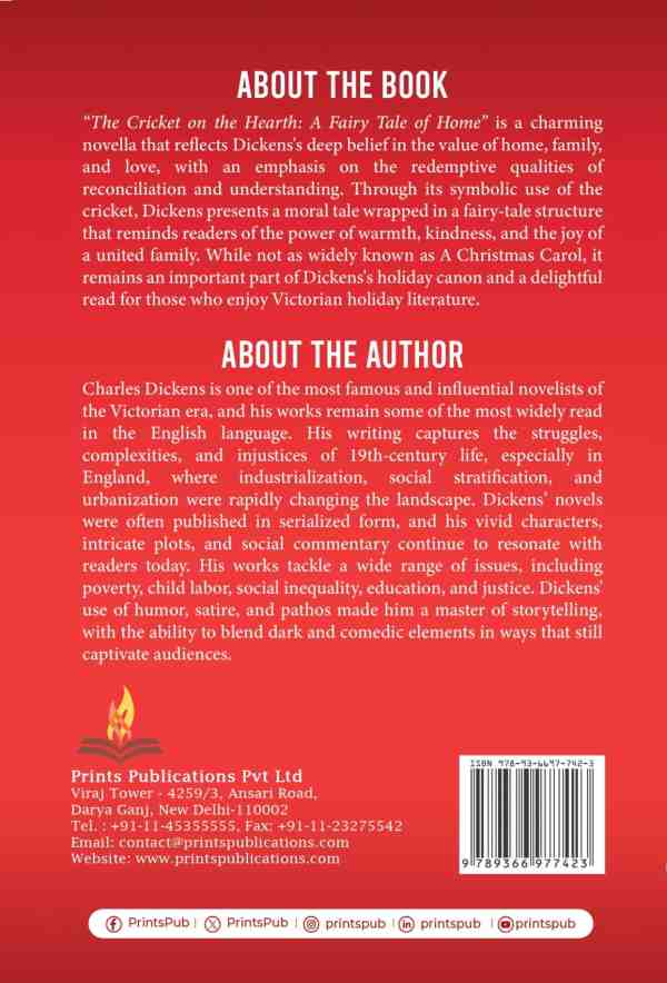 The Cricket on the Hearth: A Heartwarming Tale of Home, Love, and Family Prints Publications