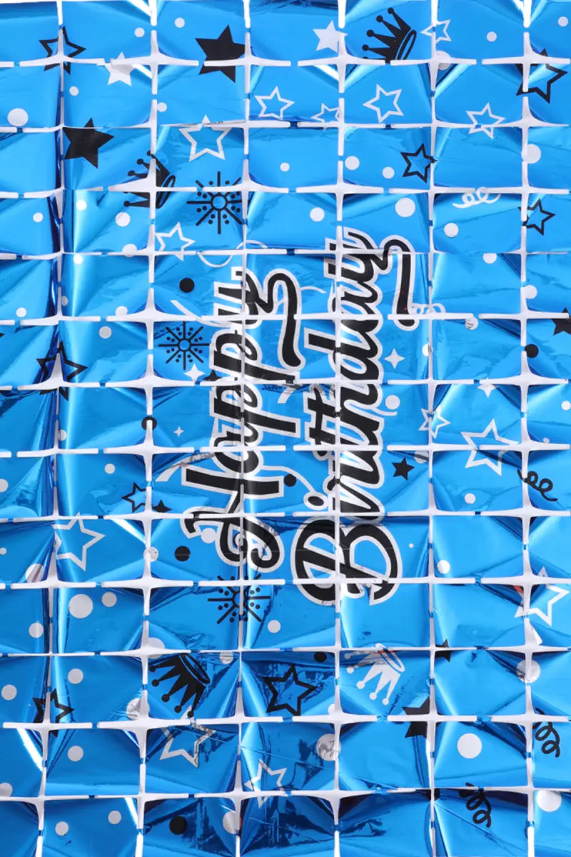 Happy Birthday Curtain Backdrop for Birthday Parties