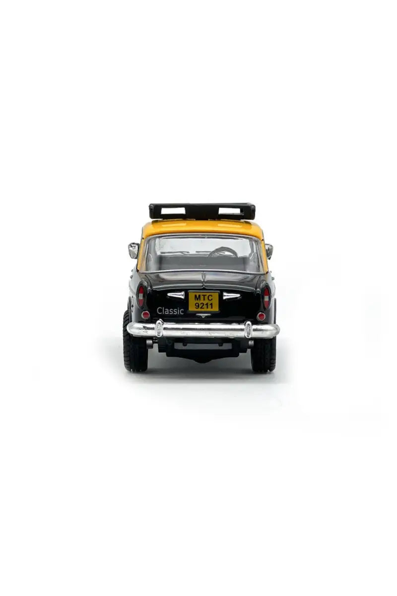 Queen 70's Classic Taxi Pull Back Car Toy (Black)