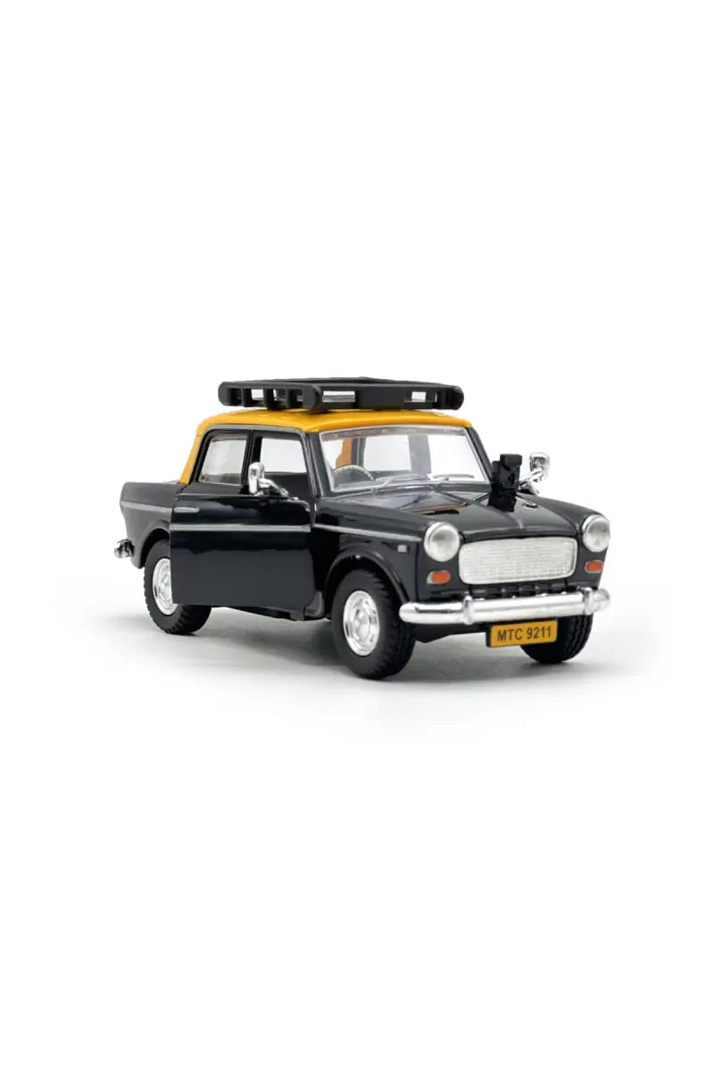 Queen 70's Classic Taxi Pull Back Car Toy (Black)