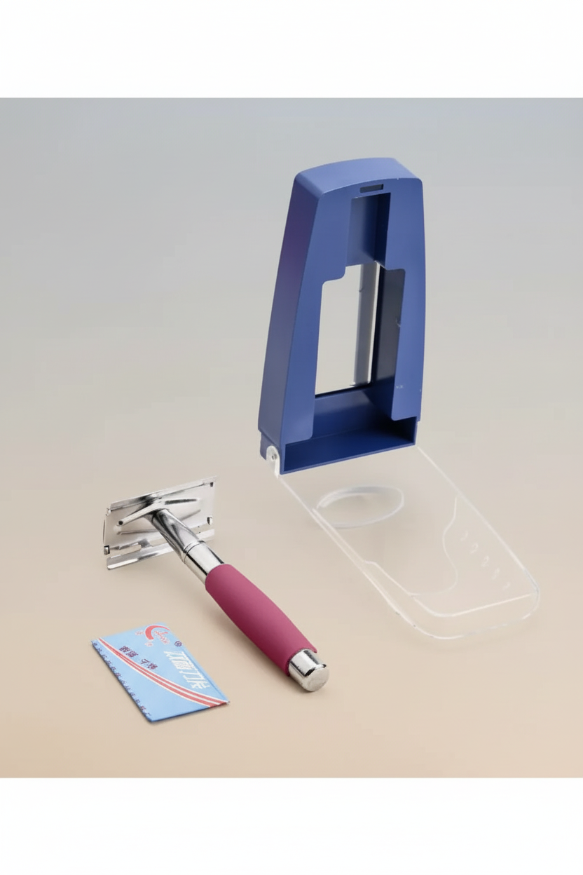 Vivin Classic Shaver with Stainless Steel Blade (Red) - Pack of 1 SUPER