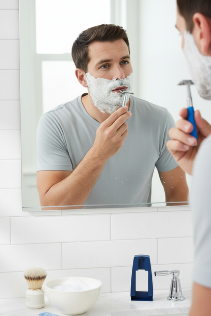 Vivin Classic Shaver with Stainless Steel Blade (Blue) - Pack of 1 SUPER