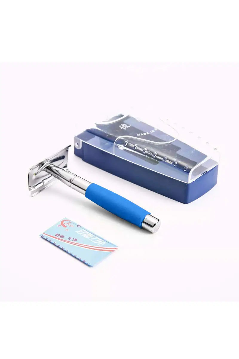 Vivin Classic Shaver with Stainless Steel Blade (Blue) - Pack of 1