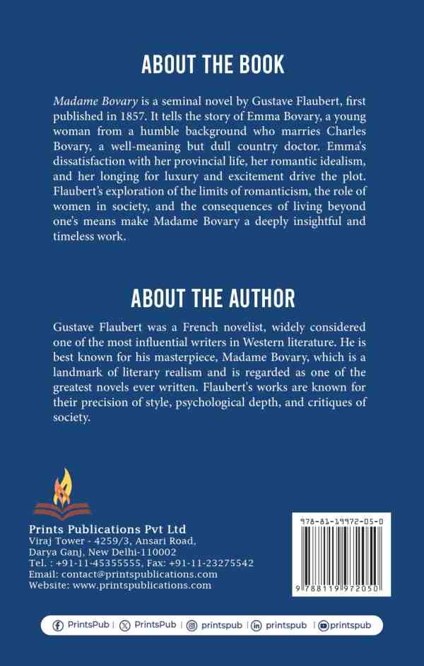 Madame Bovary: A Tragic Tale of Desire, Illusion, and Social Expectations Prints Publications