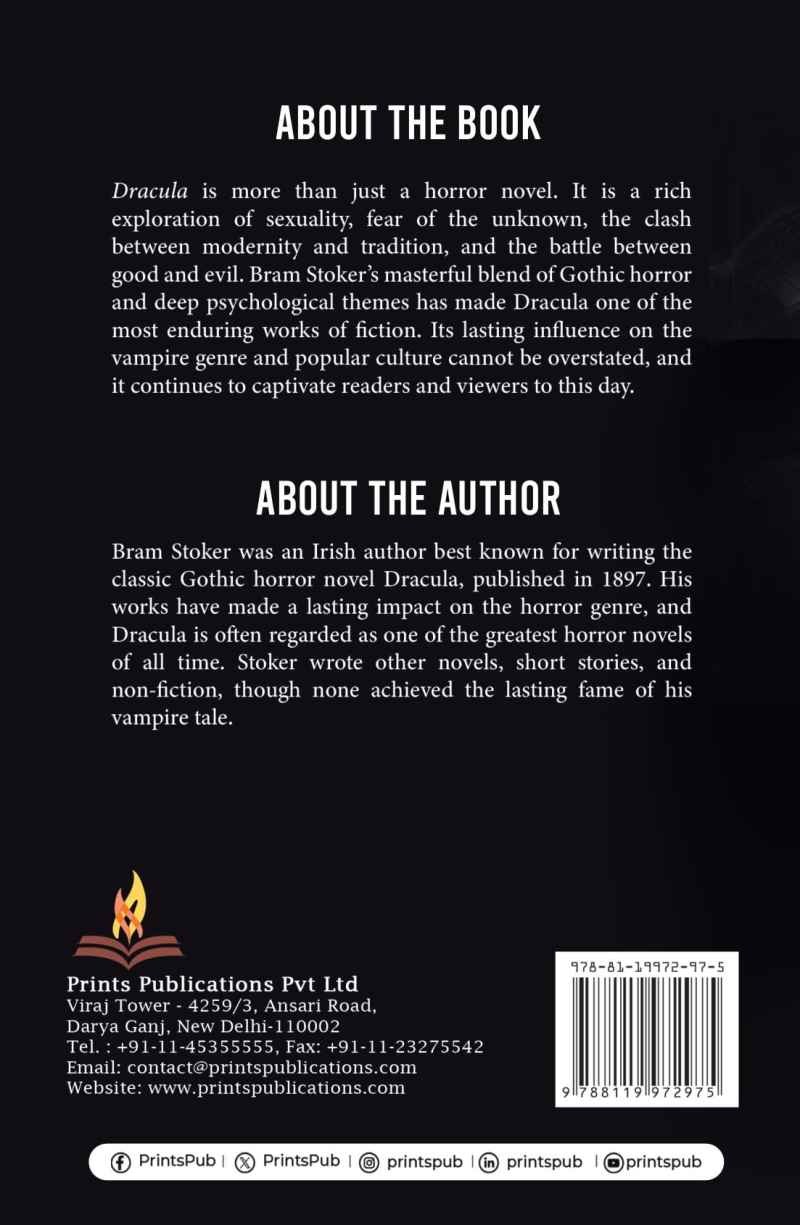 Dracula: A Gothic Tale of Fear, Darkness, and the Battle Between Good and Evil Prints Publications