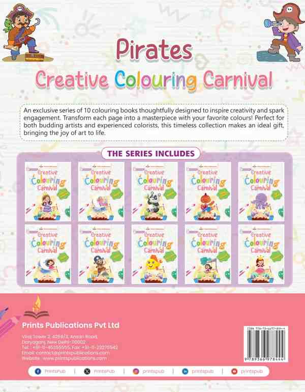 Pirates: Creative Colouring Carnival Prints Publications
